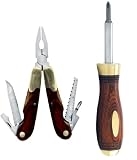 Item 46006: Screwdriver and Deluxe Brass Multitool