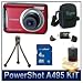 Canon PowerShot A495 Digital Camera 4260B001 (Red), 10.0 MP, 3.3x Optical Zoom, 2.5\