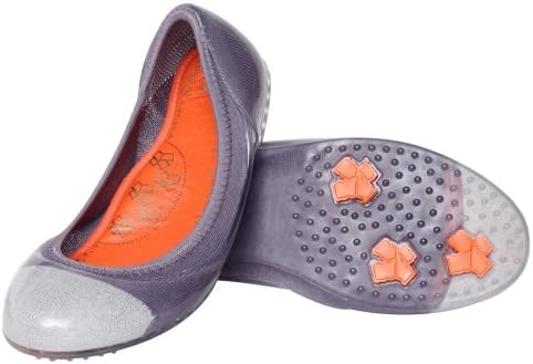 My Sugarcoat Comfy Jelly Knit Flats, Silver Captoe/Lilac Gray