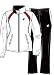 Lotto Tennisanzug Ranking Mi, Damen, white/black