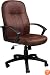 Boss Bomber Brown Microfiber Mid Back Chair Executive Seating