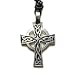 Saint Petroc Cross Pewter Pendant with Adjustable Cord Necklace