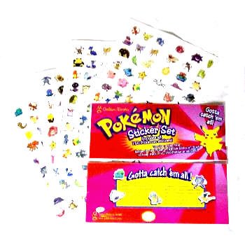 Childrens Toyshop  Toys : Pokemon Sticker Set Series #1 (150 Stickers)