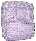  : Mommy's Touch One-size Snap All in One - Cloth Diaper (Lavender Baby Dots)