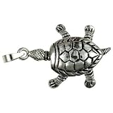 Moveable Turtle - Sterling Silver Pendant Necklace