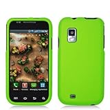 Neon Green Rubberized Snap-On Hard Skin Case Cover for Samsung Fascinate i5 ....