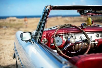 Wallmonkeys Peel and Stick Wall Decals - Cuban Vintage Car - 72
