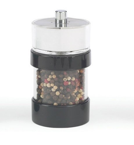 Rita Salt and Pepper Black Ring