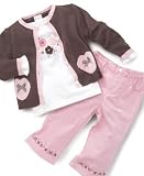 Nannette Baby Girl 3 Piece Knit Sweater Set