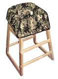 Green Camo Restaurant High Chair Cover
