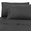 EGYPTIAN LINENS 1200 TC KING BLACK EGYPTIAN COTTON PILLOW CASE SET 1200TC