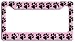 Paw Print License Plate Frame - Light Pink