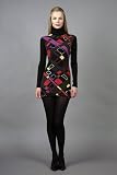 Printed Turtle Neck Mini Dresses by Custo Barcelona