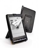 Tuff-Luv Sleek Jacket case cover & Stand with screen protector for Sony Reader PRS-T1 / T1 e-reader - Black