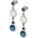 LogoArt Carolina Panthers 7MM Crystal Earring