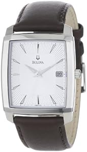 Bulova Men's 96B122 Silver Dial Strap Watch by Bulova