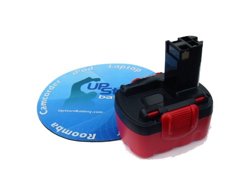 UpStart Battery for Bosch 14.4 Volt Power Tools. Includes UpStart Battery Mouse Pad. 14.4V. 3300mAh