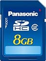 Panasonic 8GB Class 2 SD Card up to 10MB/s - Blue line