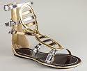 METALLIC SWIRL GLADIATOR SANDAL
