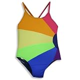 St. Tropez Swimwear - Girls One Piece Swimsuit, Multi - Runs 2 Sizes Small