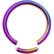 14 Gauge Rainbow Anodized Titanium Segment Ring