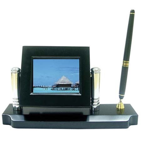Tao 85001 3.5-Inch Contemporary Desktop Pen Holder Black