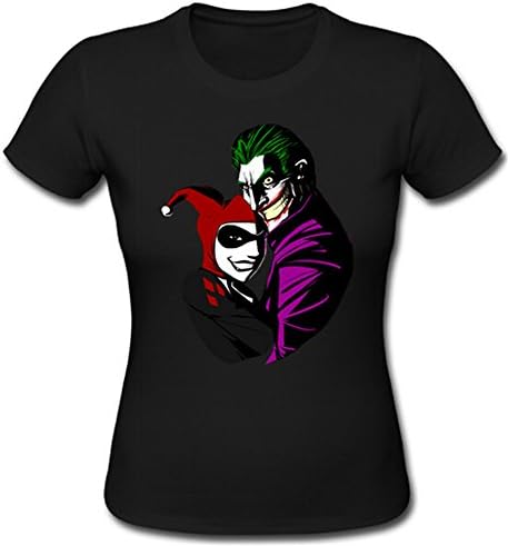 Batman Harley Quinn and The Joker Theme Ladies Tee Women T-Shirt
