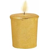 Gold Glitter Votive Candle