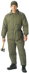 Olive Drab Insulated Coveralls
