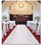 Darice 35700 Poly Linen Aisle Runner, 50-Feet