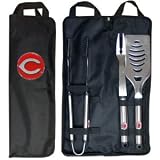 MLB Cincinnati Reds Stainless Steel BBQ Set with Bag
