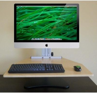 MyMac Kangaroo Pro Adjustable Height Desk Finish: Black