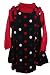 Fall Winter Rare Editions Girls Navy Blue Polka Dot Dress