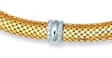 14K Two-Tone Gold Diamond Necklace - 18
