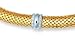 14K Two-Tone Gold Diamond Necklace - 18
