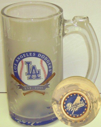 Los Angeles Dodgers 13 Oz. Glass Sports Mug