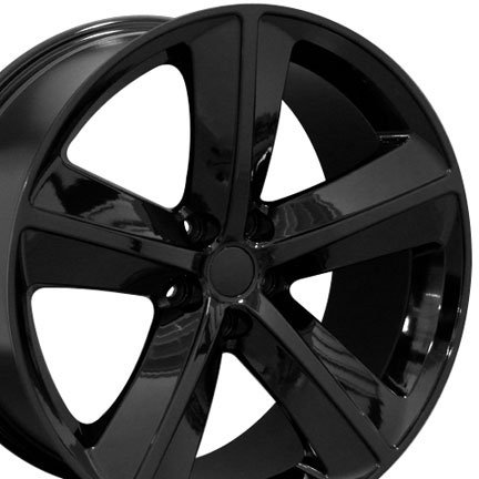 41yv1PLr96L Challenger SRT Style Wheels Fits Dodge   Black 20x9 Set of 4