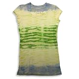 Jade - Girls Short Sleeve Tie Dye Tee Shirt, Blue, Green