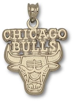 Chicago Bulls Logo 5/8". 10K Charm/Pendant