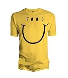 Mens Mr Men Happy Face Yellow Mens T-shirt Yellow