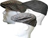 Mens Traditional Checked Flat Cap GL228