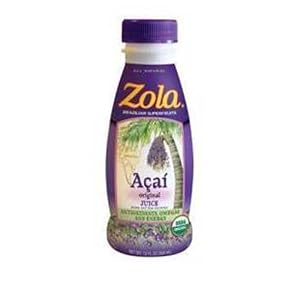 Zola Acai Brazilian Berry Power Juice, 12-Ounce (Pack of 12)