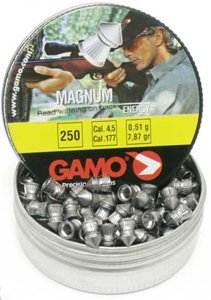 Gamo Magnum .177 Cal, 7.87 Grains, Pointed, 250/Tin