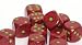 Speckled 16mm d6 Strawberry Pipped Dice