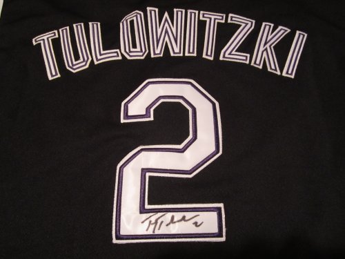 TROY TULOWITZKI SIGNED AUTOGRAPHED JERSEY COLORADO ROCKIES COA + PROOF PHOTO