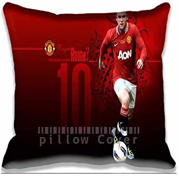 Wayne Rooney Manchester United Pillow Cases Printed Cute game Pillow Shams Comforter Bedroom &amp; Living Room Decorative Bed Pillow Covers Two Sides