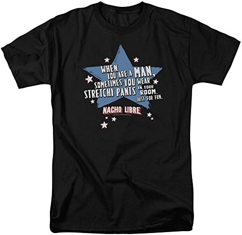 Nacho Libre Men's Stetchy Pants T-shirt Large Black