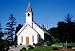 Wallmonkeys Peel and Stick Wall Decals - White Church - Removable Graphic