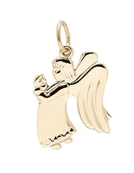 Rembrandt Charms Angel Charm, 10K Yellow Gold