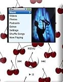 Cherries Design Apple iPod nano 3G (3rd Generation) 4GB/ 8GB Hard Case iJacket - Shock Absorbent Hard Protective Faceplate Cover + FREE Belt Clip Holster + FREE Lanyard + FREE Screen Protector